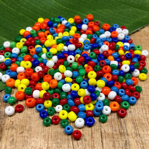 Primary Mix Size 6 Seed Beads - 70 Grams – Bead Goes On