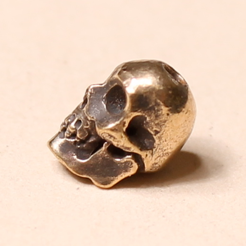 skull bead brass 8mm