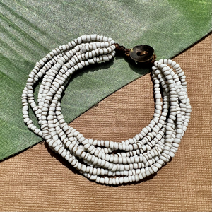 White Seed Bead Bracelet