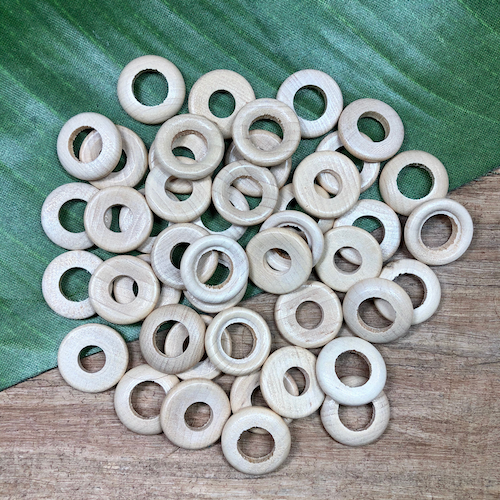 Wooden Rings - 25 Pieces
